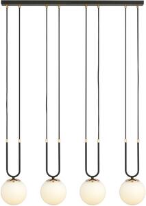 Emibig modern függeszték glam fehér fekete emi1112/4