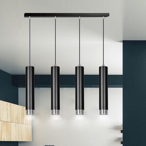 Emibig modern függeszték kibo króm fekete emi643/4