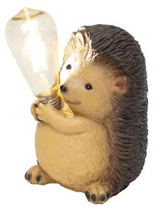HOME MX649S napelemes kerti lámpa, süni villanykörtével, 1 db melegfehér filament LED, 300 mAh akkumulátor, 899 g, műgyanta