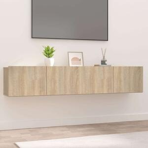VidaXL Falra Szerelhető TV Szekrény - Sonoma Tölgy - 80 cm