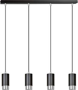 Emibig modern függeszték fumiko króm fekete emi816/4