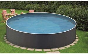 Azuro Rattan 4,6 m átmérőjű 1,2 m mély medence Lagoon kék fóliával, szkimmer kiképzéssel