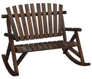 2 személyes tömör lucfenyő kerti hintapad 123 x 96 x 102 cm