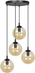 Emibig modern függeszték cosmo borostyán fekete emi713/4prem