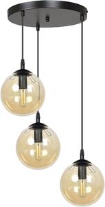 Emibig modern függeszték cosmo borostyán fekete emi713/3prem