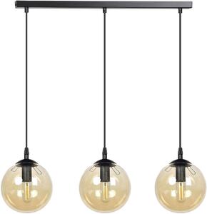 Emibig modern függeszték cosmo borostyán fekete emi713/3