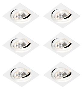6 db Modern süllyesztett foltfehér állítható - Chuck 111