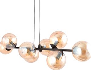 Emibig modern függeszték rossi borostyán fekete emi876/6