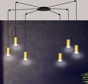 Emibig modern függeszték traker fekete arany emi526/6