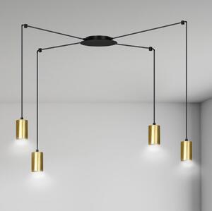 Emibig modern függeszték traker fekete arany emi526/4