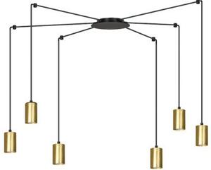 Emibig modern függeszték traker fekete arany emi526/6