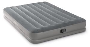 Felfújható vendégágy, Intex Queen Prestige középmagas matrac, 152 x 203 x 30 cm, szürke, kétszemélyes, szálas belső szerkezettel, puha felülettel, beépített USB-s elektromos pumpával (64114)