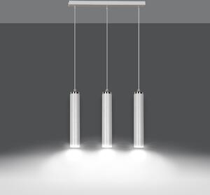 Emibig modern függeszték luna fehér króm emi955/3