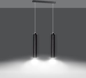 Emibig modern függeszték luna króm fekete emi956/2