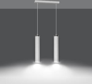 Emibig modern függeszték luna fehér króm emi955/2