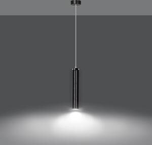 Emibig modern függeszték luna króm fekete emi956/1