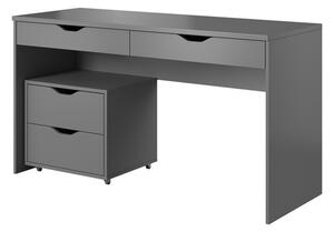 MATI íróasztal konténerrel, 138,2x76x50,4, grafit