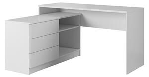 TEO íróasztal, 138,2x76x50,4, fehér