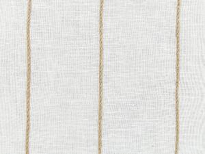 Fehér és bézs vászon díszpárna kétdarabos szettben 50 x 50 cm MILAS