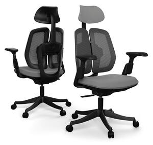 Ergonomikus irodai szék Liftor Active, szürke (textil + háló)