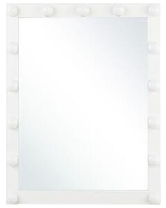 Fehér falitükör beépített LED világítással 50 x 60 cm ODENAS