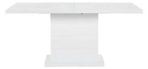 Asztal Scandinavian Choice 196 Fehér, Fényes fehér, 75x90x160cm, Hosszabbíthatóság, Közepes sűrűségű farostlemez, Közepes sűrűségű farostlemez