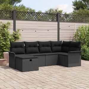 Kerti Kanapé Szett párnával tárolóval 6 pcs Poli rattan