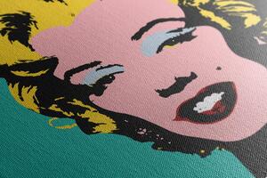 Az ikonikus Marilyn Monroe képe pop art designban