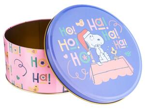 PEANUTS fém tárolódoboz Ø16,7 cm Snoopy HoHoHo
