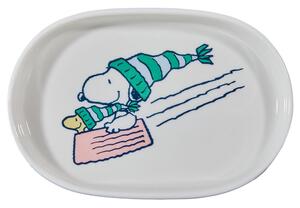 PEANUTS ovális tálka , Snoopy és Woodstock
