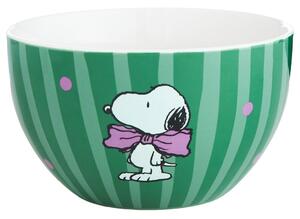 PEANUTS müzlistál 600 ml, Snoopy masnival