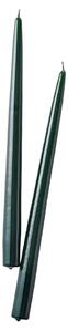 TWIN FLAME gyertya 31cm 2 db , sötétzöld