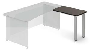 TopOffice asztal, jobb, 90 x 55 cm, wenge