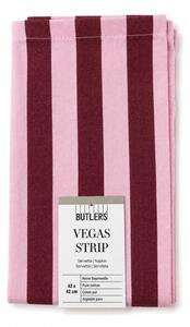 VEGAS STRIP szalvéta 42x42cm pink/piros