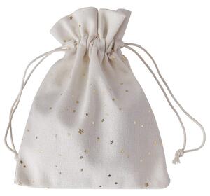 PACK-A-BAG textil zsák arany csillagok 14 x 18 cm