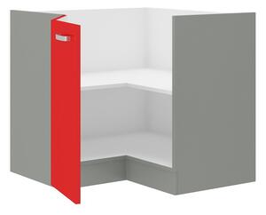 Sarok alsó konyhaszekrény Roslyn 89 x 89 DN 1F BB (piros + szürke). 1032671
