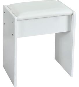 Fésülködőasztal székkel, tükörrel – fehér
