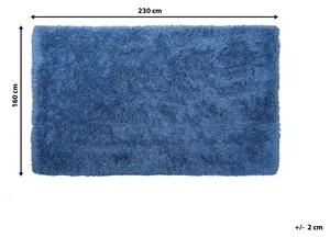 Különleges Shaggy Szövet Szőnyeg Kék 160 x 230 cm CIDE