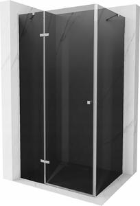 Mexen ROMA zuhanykabin 80x70cm, 6mm üveg, króm profilszürke üveg, 854-080-070-01-40