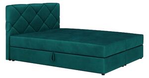 Z0ND0 Franciaágy Boxspring 180x200 cm Karum (ágyráccsal és matraccal) (zöld). 1007792