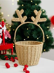 Sinsay - Karácsonyi díszkosár rénszarvas aganccsal - többszínű