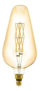 LED lámpa , égő , izzószálas hatás , filament , D165 , E27 , 8W , dimmelhető , meleg fehér , borostyán , EGLO , 11838