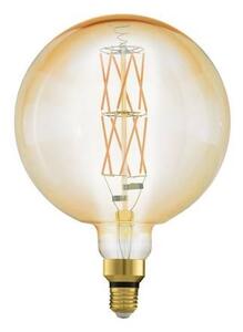 LED lámpa , égő , izzószálas hatás , filament , G200 , E27 , 8W , dimmelhető , meleg fehér , borostyán , EGLO , 11687