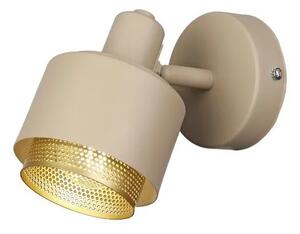 Beltéri fali lámpa e14 40w arany/világosbarna fedora