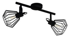 LED lámpatest , fali , spot , 2x40W E27 , fekete , EGLO , TABILLANO , 98763