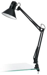 LED lámpatest , asztali , rögzítős , rugós , E27 , fekete , EGLO , FIRMO , 90873
