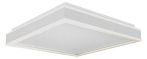 LED lámpatest , négyzet , mennyezeti , 35 cm , 18W , természetes fehér , alumínium, fehér