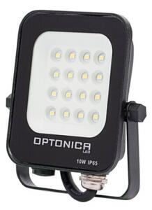 LED reflektor , 10 Watt , zöld fényű , fekete , kültéri , IP65 , Optonica