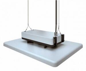 Csarnokvilágító LED lámpatest , lapos téglalap alakú , villódzásmentes , 120 Watt , UGR<21 , természetes fehér , 160 lm/W , 110° , LEDISSIMO TECHNICAL