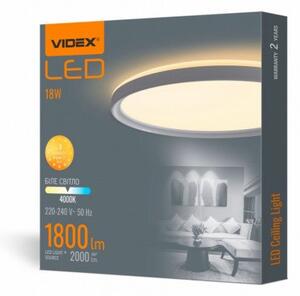 LED lámpatest , mennyezeti , 18W , 29 cm , természetes fehér , fehér , kerek , VIDEX
